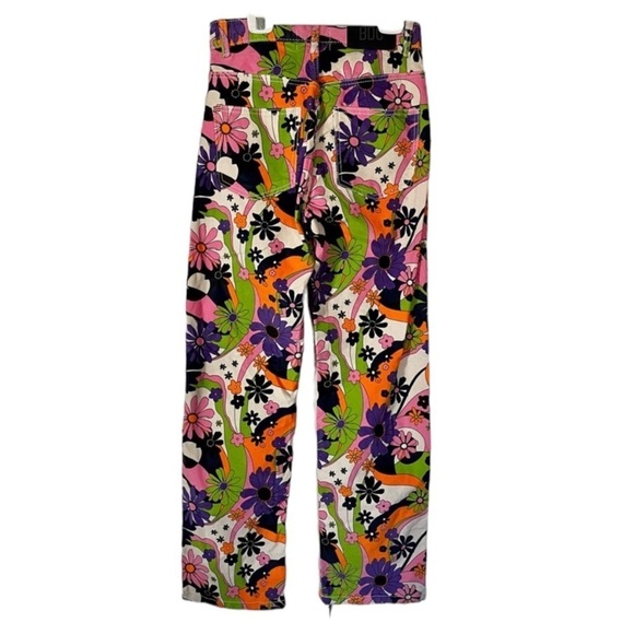 BDG Urban Outfitters Colorful Corduroy Vibrant Retro Print Pants Size 27 RARE!!! - Picture 3 of 11